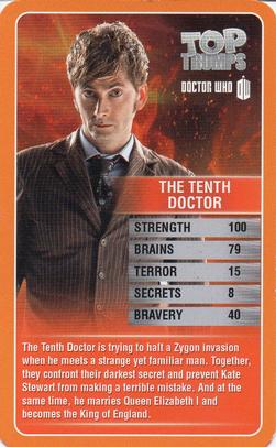2013 Top Trumps Doctor Who #NNO The Tenth Doctor Front