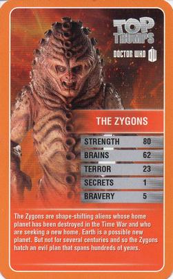 2013 Top Trumps Doctor Who #NNO The Zygons Front
