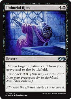 2018 Magic the Gathering Ultimate Masters #119 Unburial Rites Front