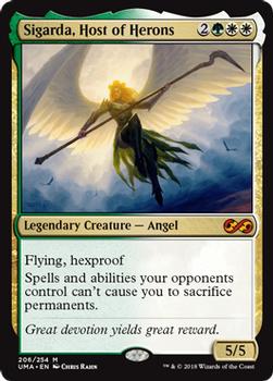 2018 Magic the Gathering Ultimate Masters #206 Sigarda, Host of Herons Front