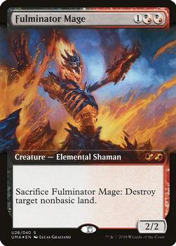 2018 Magic the Gathering Ultimate Masters - Ultimate Box Topper #U26 Fulminator Mage Front