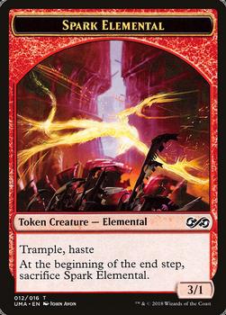 2018 Magic the Gathering Ultimate Masters - Tokens #012/016 Spark Elemental Front