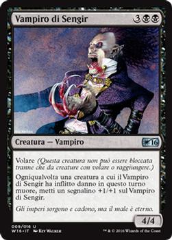 2016 Magic the Gathering Welcome Deck Italian #9 Vampiro di Sengir Front