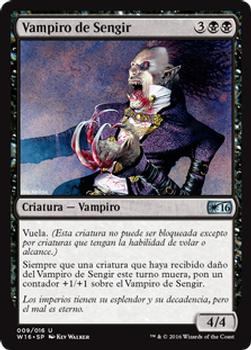 2016 Magic the Gathering Welcome Deck Spanish #9 Vampiro de Sengir Front