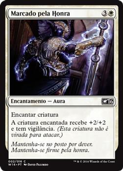 2016 Magic the Gathering Welcome Deck Portuguese #2 Marcado pela Honra Front