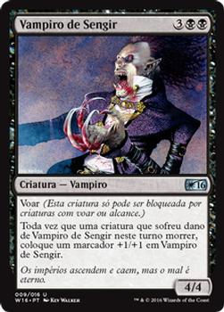 2016 Magic the Gathering Welcome Deck Portuguese #9 Vampiro de Sengir Front