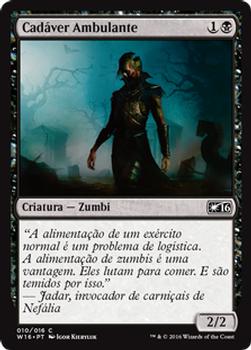 2016 Magic the Gathering Welcome Deck Portuguese #10 Cadáver Ambulante Front