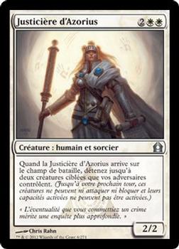 2012 Magic the Gathering Return to Ravnica French #6 Justicière d'Azorius Front