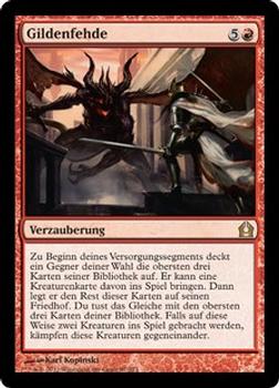 2012 Magic the Gathering Return to Ravnica German #97 Gildenfehde Front