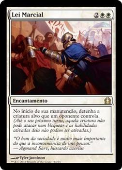 2012 Magic the Gathering Return to Ravnica Portuguese #14 Lei Marcial Front