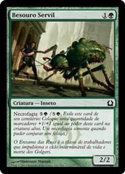 2012 Magic the Gathering Return to Ravnica Portuguese #122 Besouro Servil Front