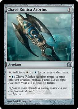 2012 Magic the Gathering Return to Ravnica Portuguese #225 Chave Rúnica Azorius Front
