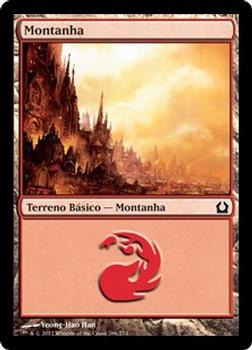 2012 Magic the Gathering Return to Ravnica Portuguese #265 Montanha Front