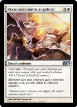 2012 Magic the Gathering 2013 Core Set Spanish #4 Reconocimiento angelical Front