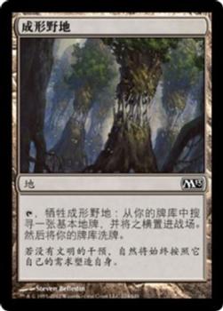 2012 Magic the Gathering 2013 Core Set Chinese Simplified #224 成形野地 Front