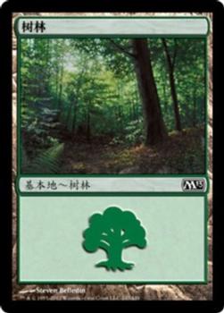 2012 Magic the Gathering 2013 Core Set Chinese Simplified #247 树林 Front