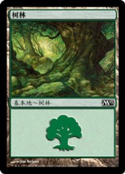2012 Magic the Gathering 2013 Core Set Chinese Simplified #249 树林 Front