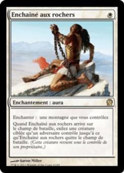 2013 Magic the Gathering Theros French #4 Enchaîné aux rochers Front