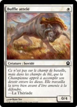 2013 Magic the Gathering Theros French #37 Buffle attelé Front