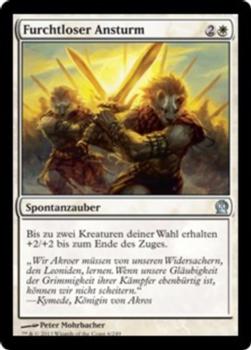 2013 Magic the Gathering Theros German #6 Furchtloser Ansturm Front