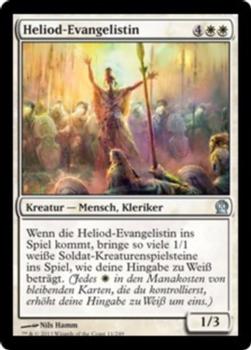 2013 Magic the Gathering Theros German #11 Heliod-Evangelistin Front