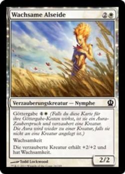 2013 Magic the Gathering Theros German #24 Wachsame Alseide Front