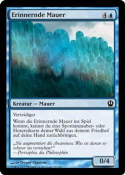 2013 Magic the Gathering Theros German #55 Erinnernde Mauer Front
