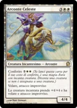 2013 Magic the Gathering Theros Italian #3 Arconte Celeste Front