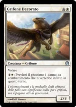2013 Magic the Gathering Theros Italian #7 Grifone Decorato Front