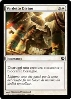 2013 Magic the Gathering Theros Italian #8 Verdetto Divino Front
