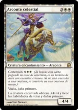 2013 Magic the Gathering Theros Spanish #3 Arconte celestial Front