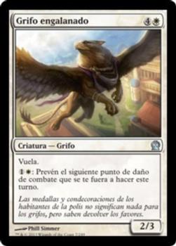 2013 Magic the Gathering Theros Spanish #7 Grifo engalanado Front