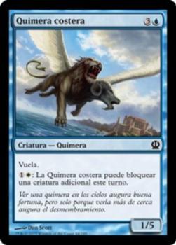 2013 Magic the Gathering Theros Spanish #44 Quimera costera Front