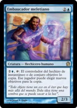 2013 Magic the Gathering Theros Spanish #54 Embaucador meletiano Front