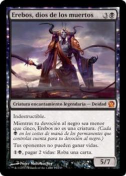 2013 Magic the Gathering Theros Spanish #85 Erebos, dios de los muertos Front