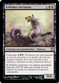 2013 Magic the Gathering Theros Spanish #98 Aullador nocturno Front