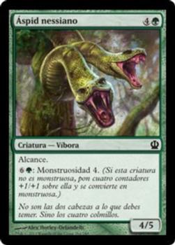 2013 Magic the Gathering Theros Spanish #164 Áspid nessiano Front