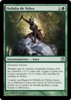 2013 Magic the Gathering Theros Spanish #170 Ordalía de Nylea Front