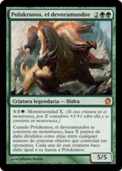 2013 Magic the Gathering Theros Spanish #172 Polukranos, el devoramundos Front