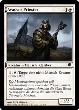 2011 Magic the Gathering Innistrad German #4 Avacyns Priester Front