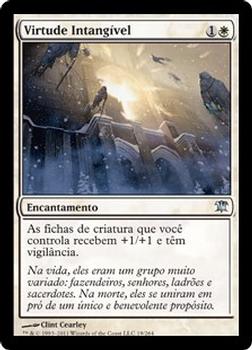 2011 Magic the Gathering Innistrad Portuguese #19 Virtude Intangível Front
