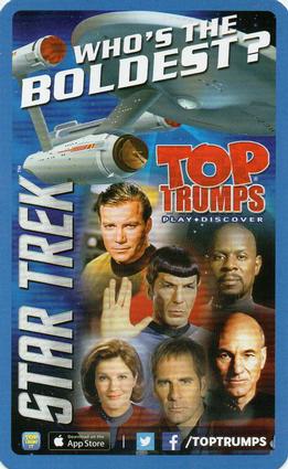 2017 Top Trumps Star Trek #NNO Benjamin Sisko Back