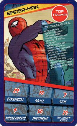 2018 Top Trumps Marvel Universe #NNO Spider-Man Front