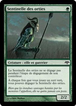 2008 Magic the Gathering Eventide French #71 Sentinelle des orties Front