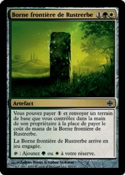 2009 Magic the Gathering Alara Reborn French #80 Borne frontière de Rustrerbe Front