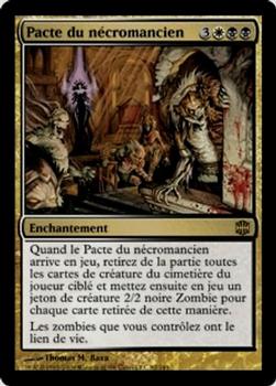 2009 Magic the Gathering Alara Reborn French #82 Pacte du nécromancien Front