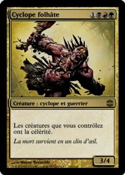2009 Magic the Gathering Alara Reborn French #119 Cyclope folhâte Front