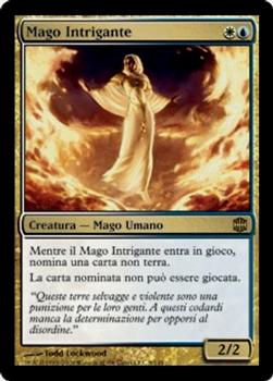 2009 Magic the Gathering Alara Reborn Italian #8 Mago Intrigante Front