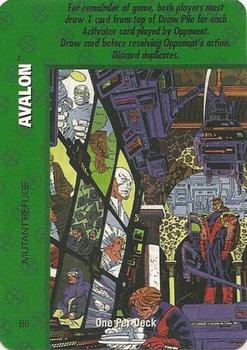 1999 Fleer Marvel X-Men OverPower #NNO Avalon - Mutant Refuge Front