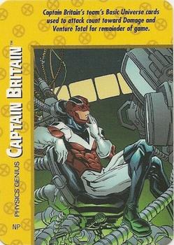 1999 Fleer Marvel X-Men OverPower #NNO Captain Britain - Physics Genius Front